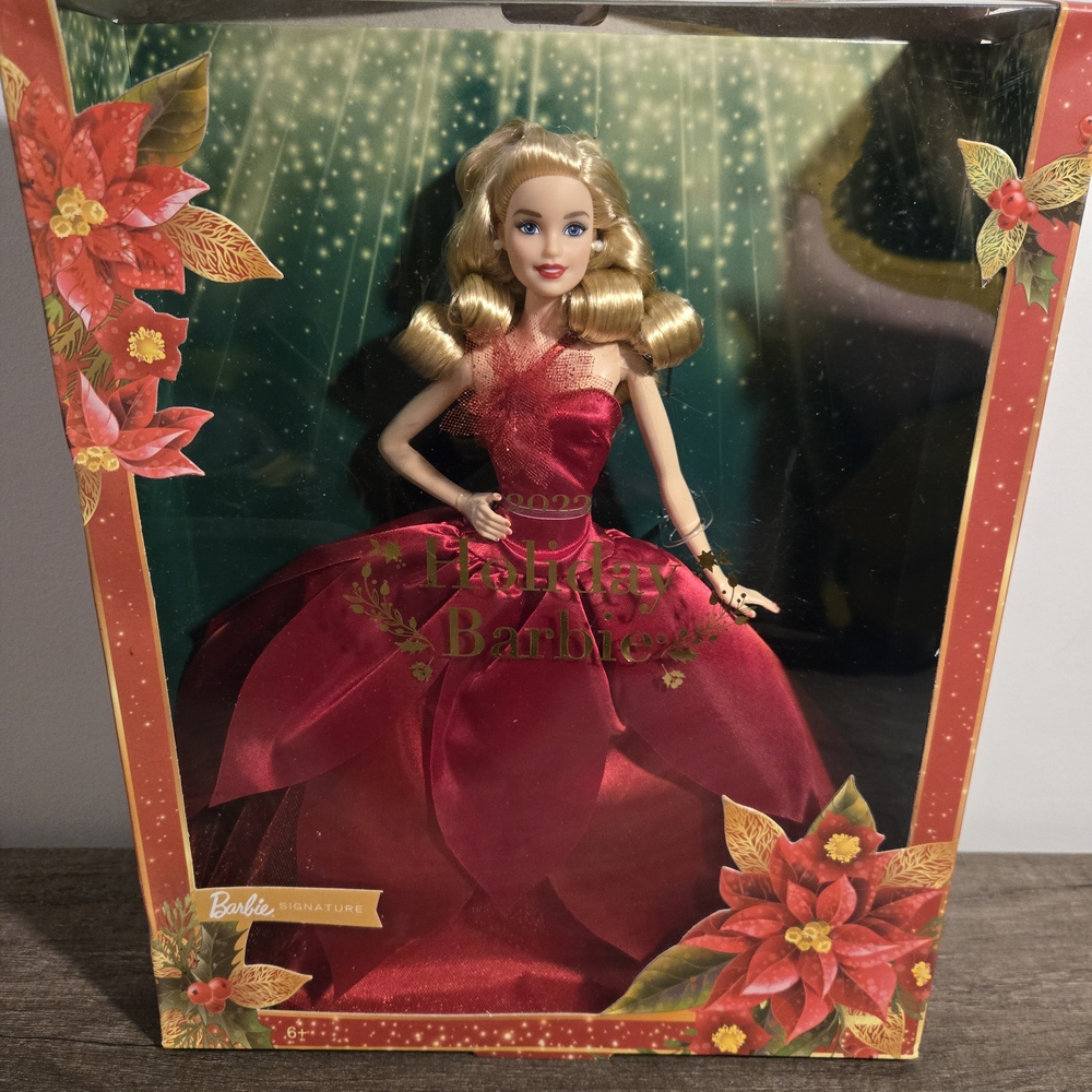 Barbie Holiday 2022 Doll in Red Dress
